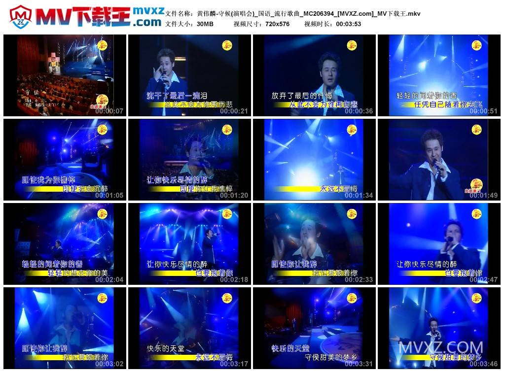 黄伟麟-守候(演唱会)_国语_流行歌曲_MC206394